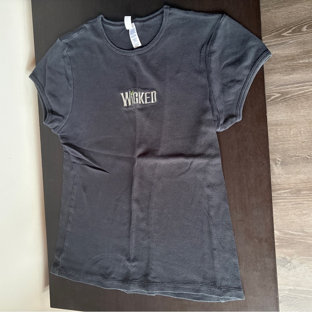 Vintage Wicked Embroidered Black Short Sleeve Tee